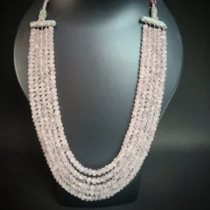 natural rose quartz necklace